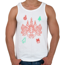 PRINTFASHION Adventi koszorú - Férfi atléta - Fehér atléta, trikó