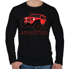 PRINTFASHION adventure - Férfi hosszú ujjú póló - Fekete