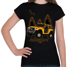 PRINTFASHION adventure is calling - Női póló - Fekete női póló