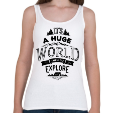 PRINTFASHION Adventure - Női atléta - Fehér női trikó