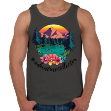 PRINTFASHION #adventurecollector - Férfi atléta - Sötétszürke atléta, trikó
