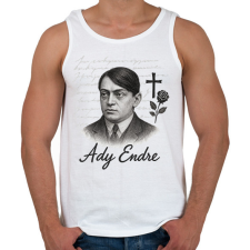 PRINTFASHION ady endre - Férfi atléta - Fehér atléta, trikó