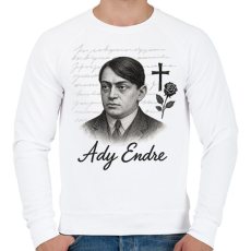 PRINTFASHION ady endre - Férfi pulóver - Fehér