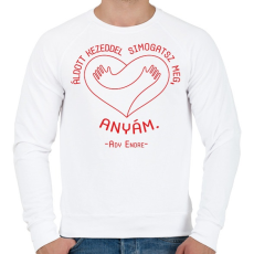 PRINTFASHION Ady Endre - Itthon - Férfi pulóver - Fehér