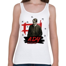 PRINTFASHION Ady Endre - Női atléta - Fehér női trikó