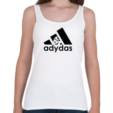 PRINTFASHION Adydas - Márka paródia - Női atléta - Fehér