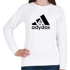 PRINTFASHION Adydas - Márka paródia - Női pulóver - Fehér