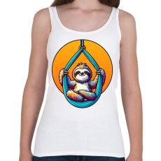 PRINTFASHION Aerial jóga - Női atléta - Fehér