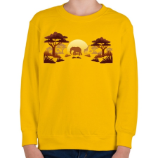 PRINTFASHION Afrika - Gyerek pulóver - Sárga gyerek pulóver, kardigán