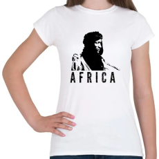 PRINTFASHION Afrika - Női póló - Fehér