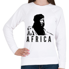 PRINTFASHION Afrika - Női pulóver - Fehér női pulóver, kardigán