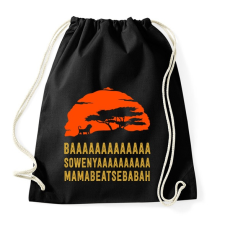 PRINTFASHION Afrikai Oroszlán - Sportzsák, Tornazsák - Fekete tornazsák