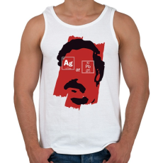 PRINTFASHION Ag or Pb?  - Férfi atléta - Fehér