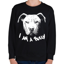 PRINTFASHION Agresszív pitbull - Gyerek pulóver - Fekete gyerek pulóver, kardigán