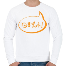 PRINTFASHION agrrr-orange - Férfi pulóver - Fehér férfi pulóver, kardigán