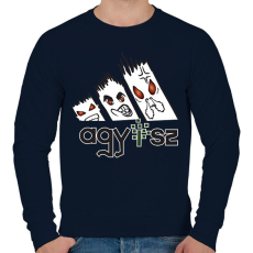 PRINTFASHION agy..érgörcs adidas 2 - Férfi pulóver - Sötétkék
