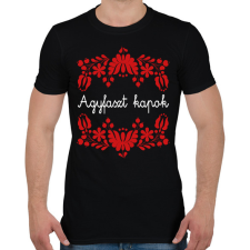 PRINTFASHION Agyfaszt kapok - Férfi póló - Fekete férfi póló