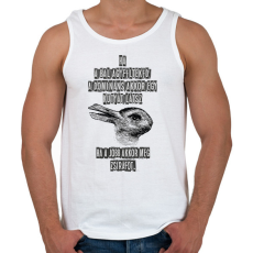 PRINTFASHION agyfélteke probléma kutya ws zsiráf - Férfi atléta - Fehér