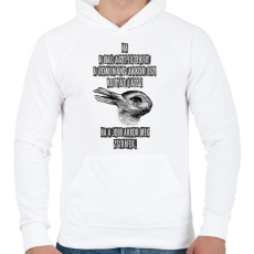 PRINTFASHION agyfélteke probléma kutya ws zsiráf - Férfi kapucnis pulóver - Fehér