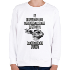 PRINTFASHION agyfélteke probléma kutya ws zsiráf - Gyerek pulóver - Fehér