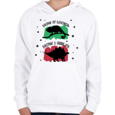 PRINTFASHION Ahogy én látom - Gyerek kapucnis pulóver - Fehér gyerek pulóver, kardigán