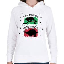 PRINTFASHION Ahogy én látom - Női kapucnis pulóver - Fehér női pulóver, kardigán
