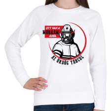 PRINTFASHION Ahol az ördög táncol - Női pulóver - Fehér női pulóver, kardigán