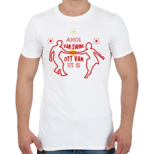 PRINTFASHION Ahol van swing - Férfi póló - Fehér férfi póló