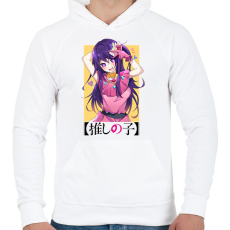 PRINTFASHION Ai Hoshino - Férfi kapucnis pulóver - Fehér