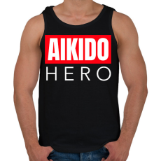 PRINTFASHION AIKIDO HERO - Férfi atléta - Fekete