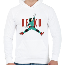 PRINTFASHION Air Deku - Férfi kapucnis pulóver - Fehér férfi pulóver, kardigán