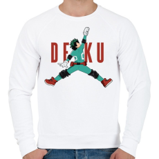 PRINTFASHION Air Deku - Férfi pulóver - Fehér