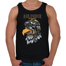 PRINTFASHION Air Force - Férfi atléta - Fekete atléta, trikó