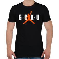 PRINTFASHION AIR GOKU - Férfi póló - Fekete