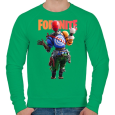 PRINTFASHION Airhead Fortnite - Férfi pulóver - Zöld