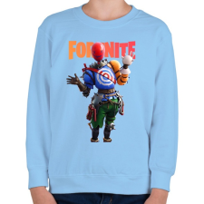 PRINTFASHION Airhead Fortnite - Gyerek pulóver - Világoskék gyerek pulóver, kardigán