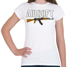 PRINTFASHION Airsoft AK-47 - Női póló - Fehér női póló