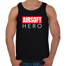 PRINTFASHION AIRSOFT HERO - Férfi atléta - Fekete atléta, trikó