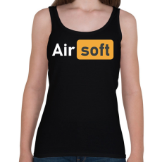 PRINTFASHION Airsoft - Női atléta - Fekete