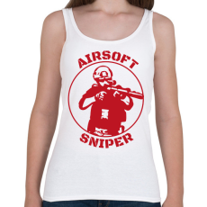 PRINTFASHION Airsoft sniper - Női atléta - Fehér