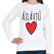 PRINTFASHION Ájlávjú - Női pulóver - Fehér női pulóver, kardigán