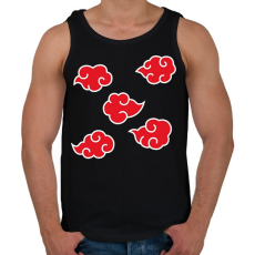 PRINTFASHION Akatsuki felhők - Férfi atléta - Fekete