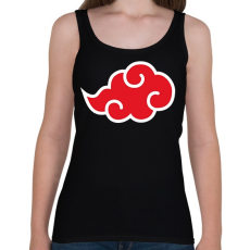 PRINTFASHION Akatsuki vörös felhő - Női atléta - Fekete