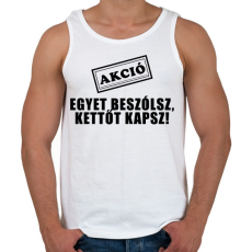 PRINTFASHION Akció!!  - Férfi atléta - Fehér
