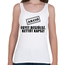 PRINTFASHION Akció!!  - Női atléta - Fehér női trikó