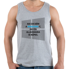 PRINTFASHION Aki dicséri a Windows-t - Férfi atléta - Sport szürke atléta, trikó