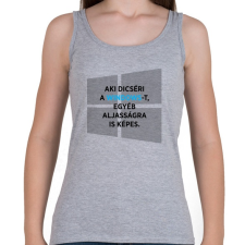 PRINTFASHION Aki dicséri a Windows-t - Női atléta - Sport szürke női trikó