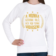 PRINTFASHION Akik nem tudnak vadászni - Női pulóver - Fehér