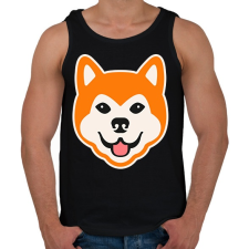 PRINTFASHION Akita - Férfi atléta - Fekete atléta, trikó