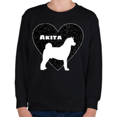 PRINTFASHION Akita - Gyerek pulóver - Fekete